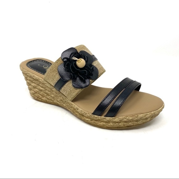 Azura by Spring Step Aketi Wedge sandal black - Picture 1 of 6